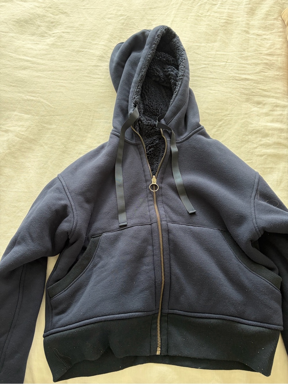 Athleta Sherpa-Lined Zip Hoodie - Reversible
